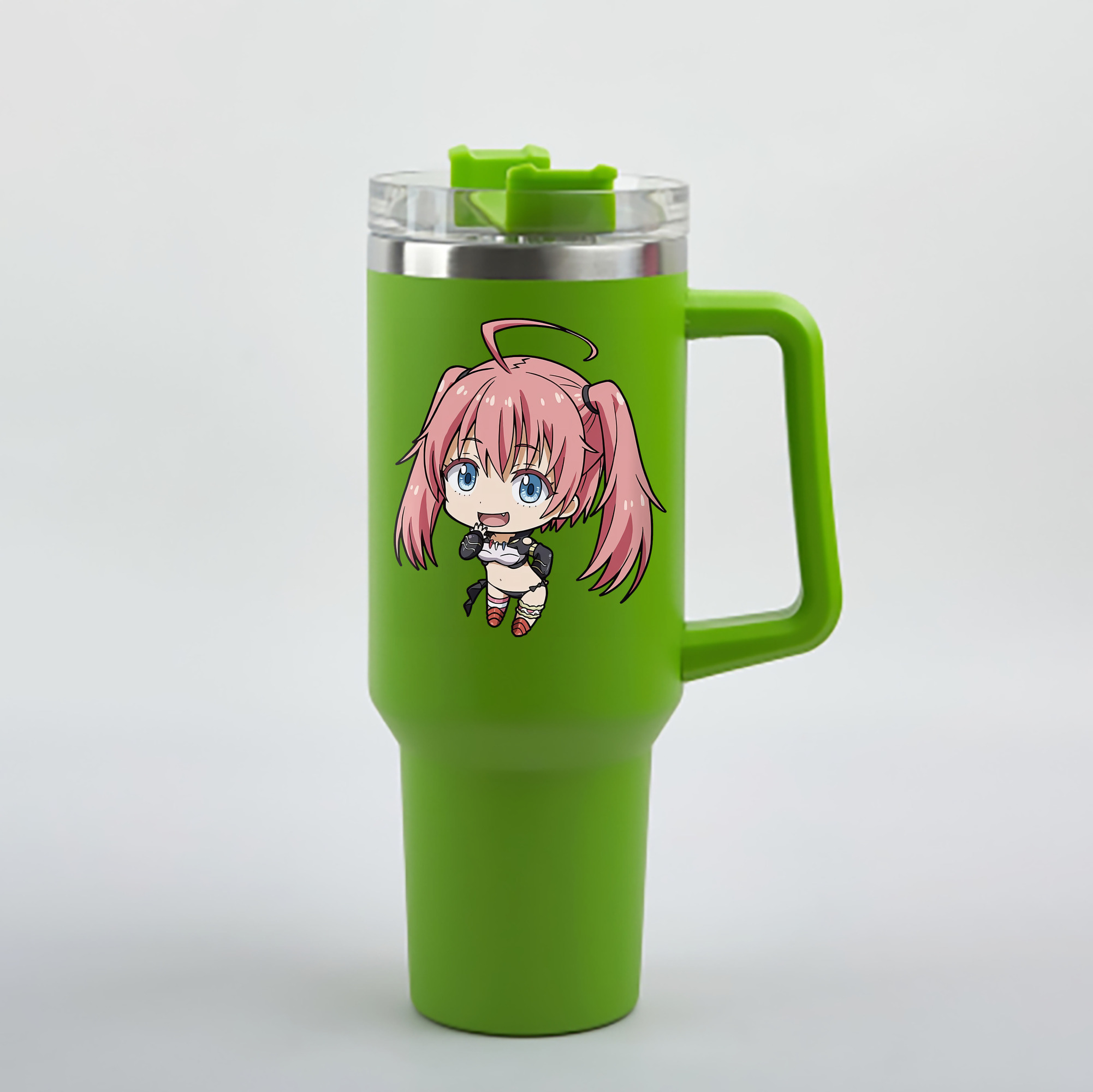 （画像用） 転スラ Regarding Reincarnated to Slime 1200mL車用タンブラー - クリスタルステッカー（プラスチックストロー付き）